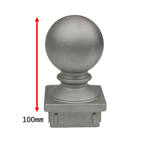 Aluminum Post Ball Cap 65x65mm