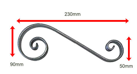 Locinox Industrial Swing Gate Lock U2 for Square tube Adjustable 40-60mm