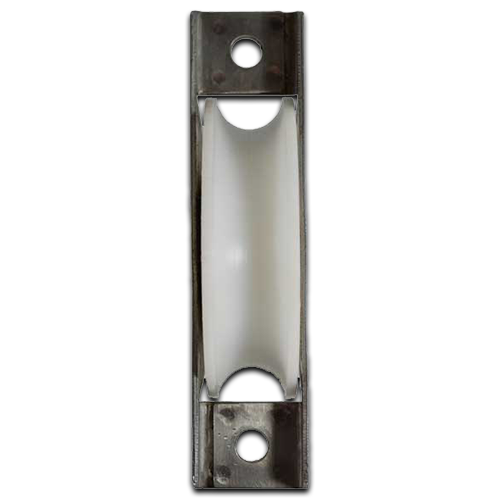 Internal Sliding Gate Wheel/Rollers for U Groove  White Nylon 90mm Stainless Steel Bracket