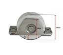 Internal Sliding Gate Wheel/Rollers for U Groove  White Nylon 90mm Stainless Steel Bracket