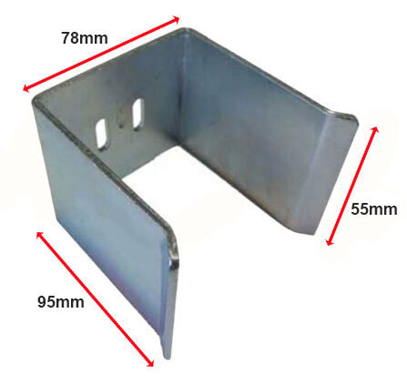 Sliding Gate Holder 75mm with Welded cap.