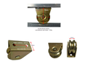 Sliding Gate Wheel V Groove Double bearing 68mm Dia