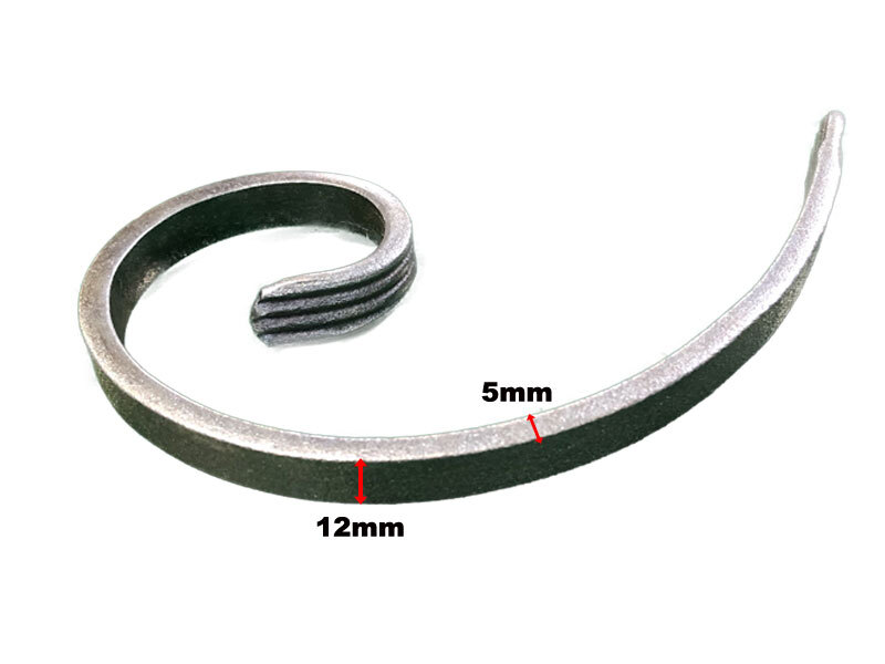 Steel C- Scroll 145mmx85mmx12mmx5mm - Zinc Plated