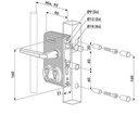 Locinox Industrial Double Cylinder Lock for 50mm profile