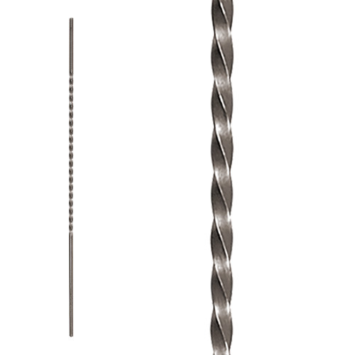 Twist Bar for wrought iron gate szie 16x16mm - 900mm long