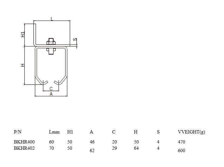 Combination Bolt on/Weld on Adjustable Side Mount bracket for Overhead Gate upto 200kg