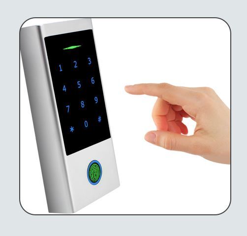 Digital Touch Fingerkey and Fob Reader Waterproof and weather resistant Anti-Vandal PIN 12/24 V