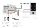 Digital Touch Fingerkey and Fob Reader Waterproof and weather resistant Anti-Vandal PIN 12/24 V