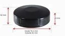 Galvabond Steel Round Cap 76.1mm (65NB) - Black