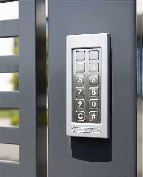 Digital Wired Keypad for Gate Slimstone in Silver Colour