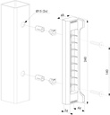 Locinox Polyamide Lock Keeper for fortylock 40- SFKP QF40