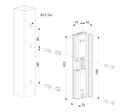 Locinox SURFACE MOUNTED ELECTRIC STRIKE for Swing Gates -Fail Close - Black