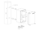 Locinox Waterproof Powerbox:  Transformer housing 155x96x86mm - Silver