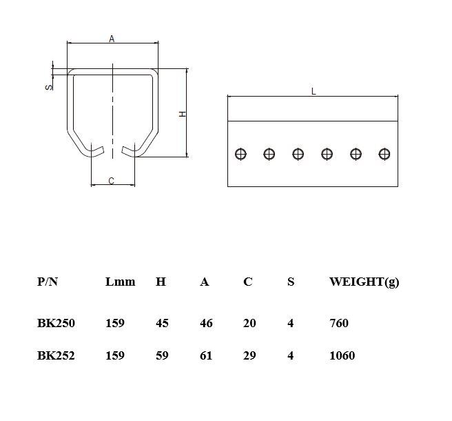 Overhead Rail Sliding Track joiner bracket for Medium 50mm Track 