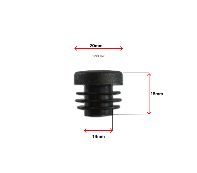 Plastic Round Cap 22mm OD(0.8-3mm)