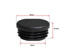 Plastic Round Tube insert End Cap for Tube 48.4mm OD(2.5-5.2mmwall)
