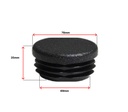 Plastic Round Tube insert End Cap for Tube 80mm OD(1.5-3mm)