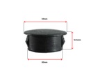 Plastic insert hole plug/End cap for hole size 30mm Black