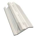 Sliding block holder 280x80mm with Bracket - White