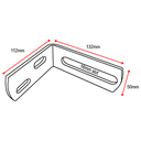 Angle Bracket 132x112mm x 6mm Thickness 