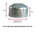 Galvabond Steel Round Cap  42.4mm (32NB) 