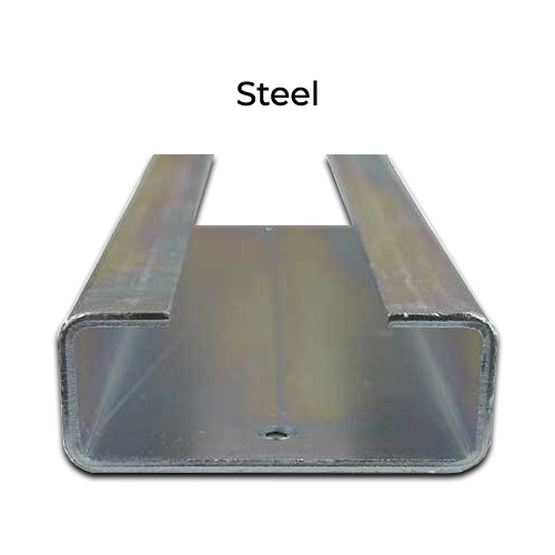 Steel Sliding block holder for Picket or uneven ground Gates 250x80mm - Steel Zinc finished