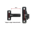 Swing Gate Steel D-Latch and Striker - Black