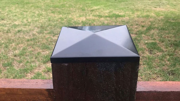 Low Profile Galvabond Cap 120x120mm Black