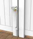 Q-Bolt Drop Bolt Padlockable 610mm with Padlock For Timber Gates