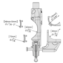 D&D LokkLatch General Purpose Gate Lock for Round Post and Gate - LLABRND