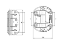 Non Self Closing Gate Hinge No Alignment Legs for gate up to 45kg - Pair