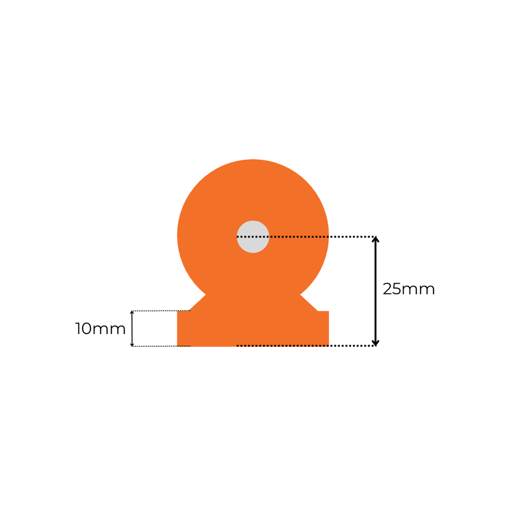 Heavy Duty Swing Gate Barrel Weld on Hinges 1000KG Max  - Pair