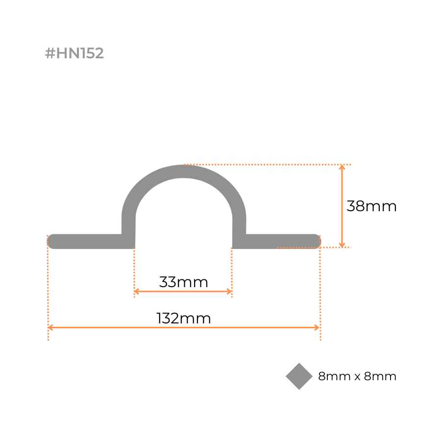 Swing Gate Hot Dip Galvanized Pipe Hinge Strap (Loose Fit, 25NB, Low, Diamond Hole) - Strap Part Only