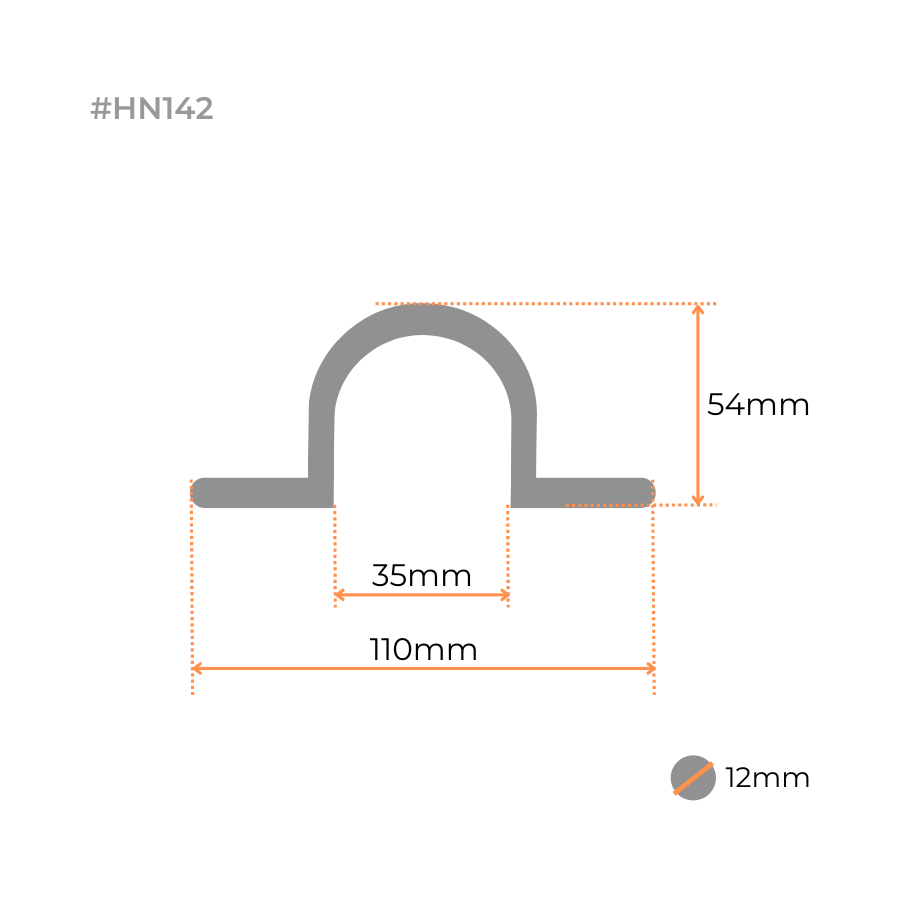 Swing Gate Hot Dip Galvanized Pipe Hinge Strap (Loose Fit, 25NB) - Strap Part Only