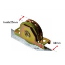 Sliding Gate Wheel/Rollers for U Groove 90mm Internal - Double Bearing