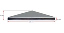 Low Profile Galvabond End Cap for tube size 200x200mm Pyramid Top