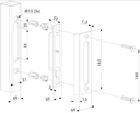 Locinox Ornamental Lock Keep flat Aluminium SPKZ-QF - Silver