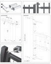 Self Closing Gate Hinges  for 40x40 Tube Gates 75kg - 150mm Locinox