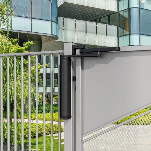 Locinox VENUS Motorised Gate Closer with Sliding Arm for Pesdestrian Swing Gates - Silver