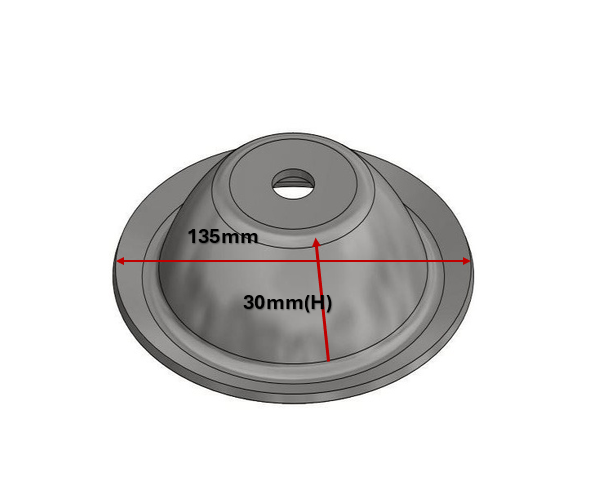 Industrial steel Pallet Feet 55 Round Zinc Finished