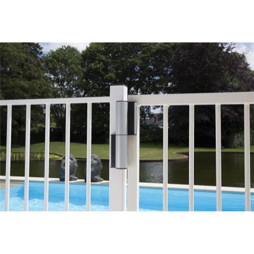 Locinox Tiger Hydraulic Swing Gate Closer and Compact hinge all in One - SILVER