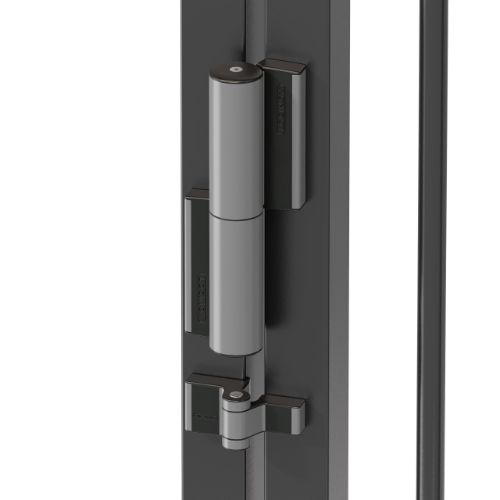 Locinox Tiger Hydraulic Swing Gate Closer and Compact hinge all in One - SILVER