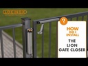 Locinox Lion Compact Hydraulic Gate Closer for any gate situation- Silver