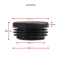 Plastic Round Cap 60mm (1.5-3mm)