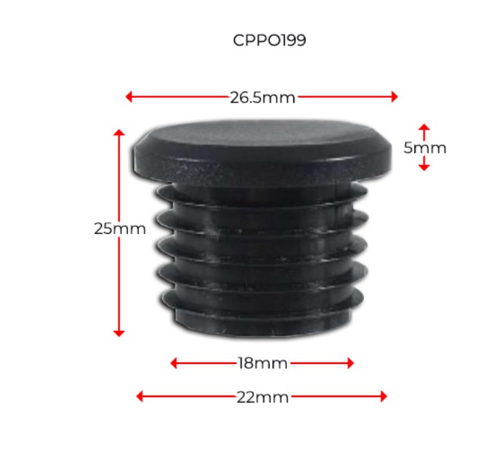 Long Neck Plastic Round Cap 20NB 