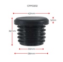 Long Neck Plastic Round Cap 32NB 