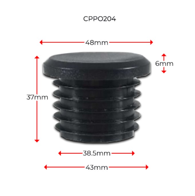 Long Neck Plastic Round Cap 40NB 