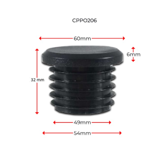 Long Neck Plastic Round Cap 50NB