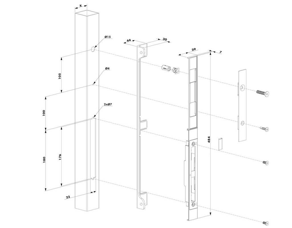 Insert keep for insert locks with code lock - SFKU-V