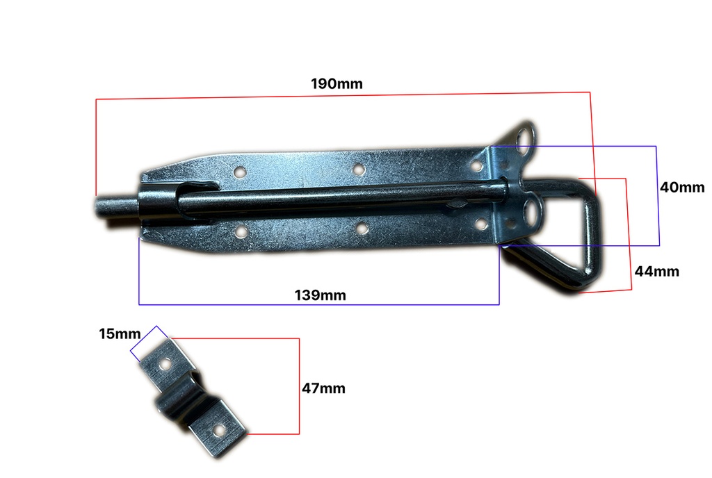 Slide Pad Bolt 175mm 55mm Long Shoot